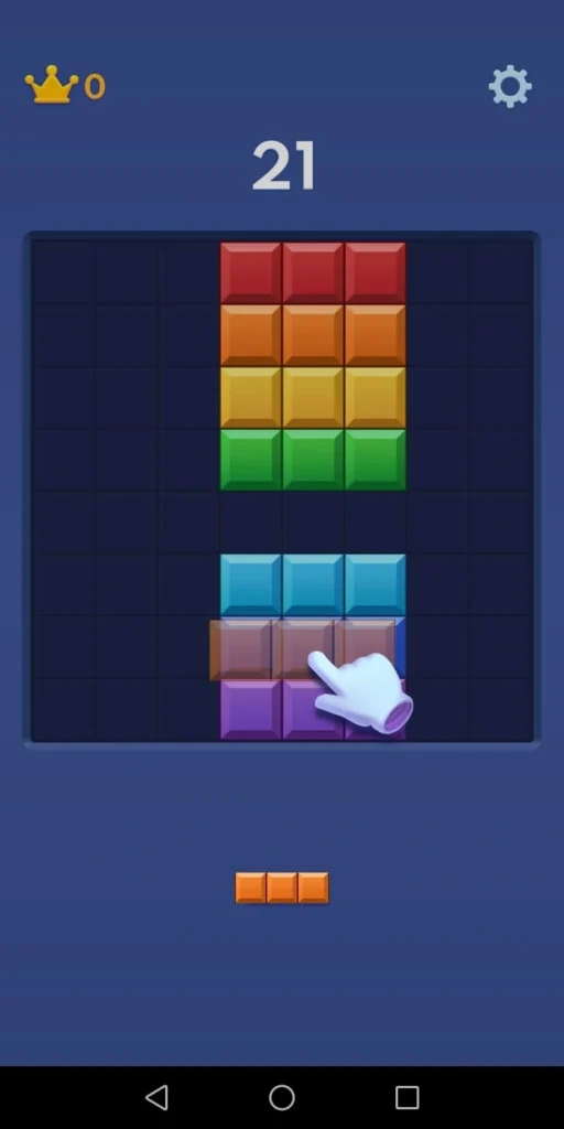 "Block Blast" Drag and Drop Blocks